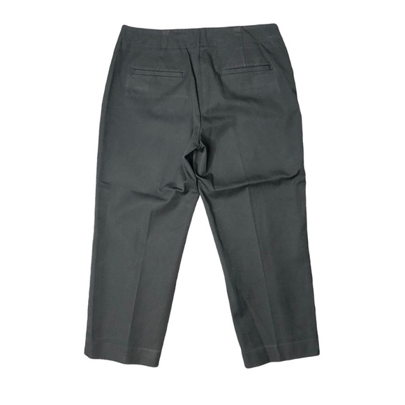 Talbots Outlet signature black Capri pants stretch 4 - Picture 3 of 6
